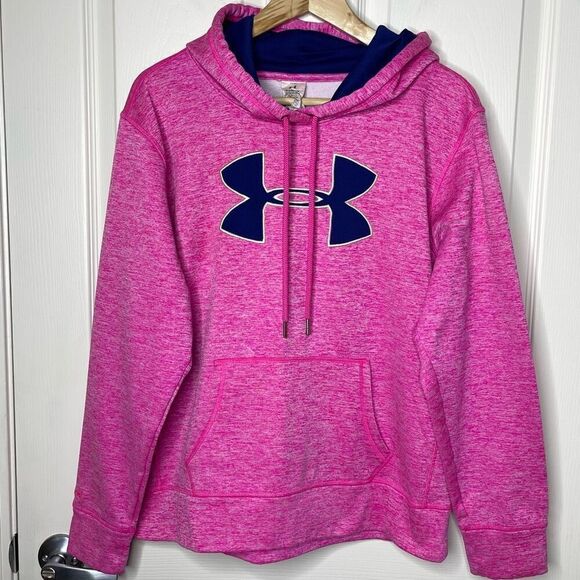 Under Armour UA Storm Fleece Lined Hooded Loose Fit Sweatshirt (Pink) - large - Picture 1 of 9